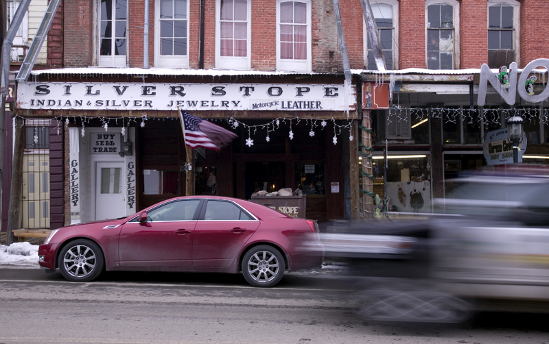 Cadillac CTS4 in Virginia City Nevada