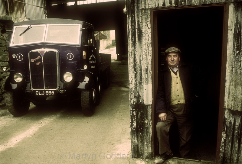 Classic Truck and driver. 1936 AEC Mammoth Major that was fined for speeding over 20mph on route to London in 1939!