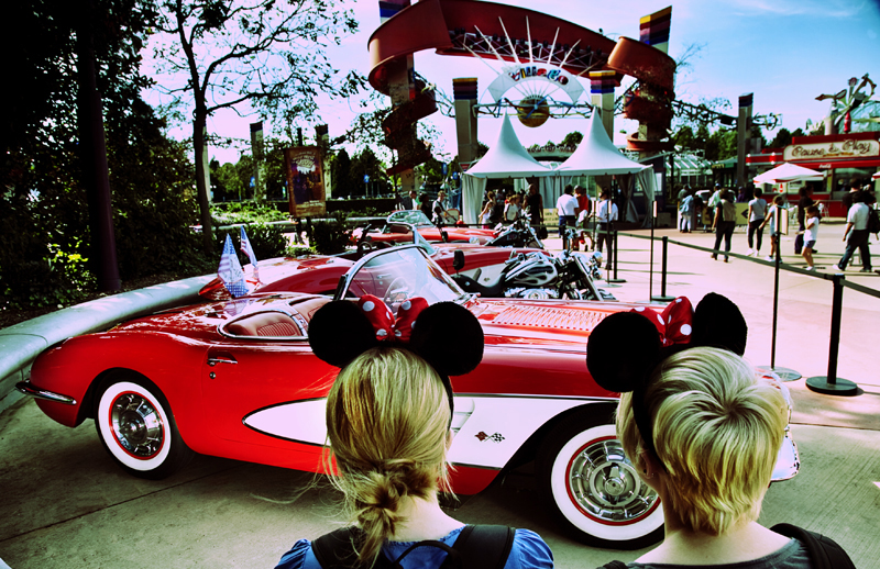 85th Anniversary of Route 66 festival 1926-2011 at Disney Village Paris France. 1958 Chevrolet Corvette