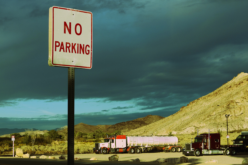 “No Parking” Truck stop casino in Beatty Nevada USA
