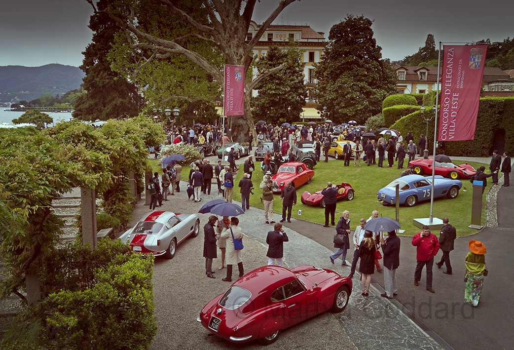 Villa d’Este Concours this comming weekend. 2013 view of the lawn on saturday morning