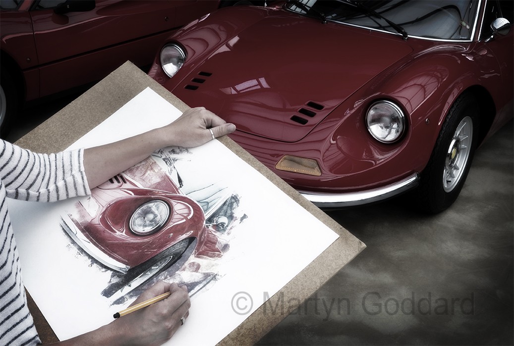 Artist working at the Classic Remise Centre in Dusseldorf Germany