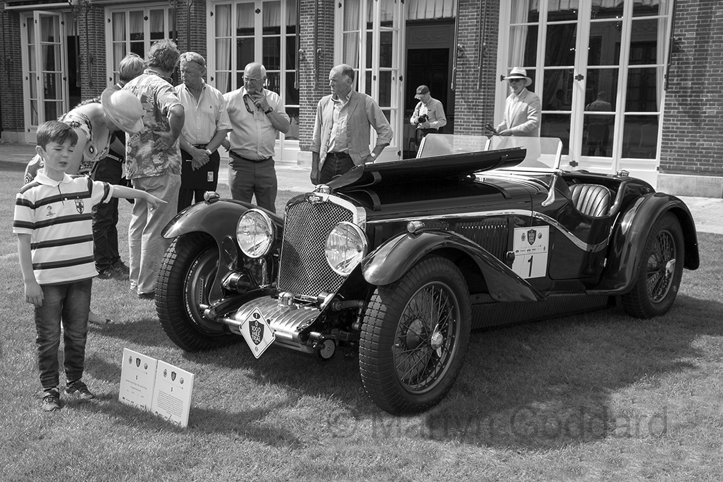 1934 Triumph Dolomite,at the start of the RAC 1000 Mile Trial.