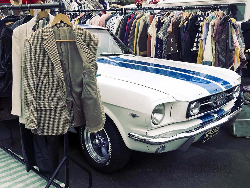 1966 Ford Mustang at the Classic Car Boot Fair,London South Bank