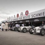 Silver Arrows garade at Goodwood festival of Speed.