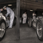 Auto Union garage at Goodwood Revival.