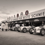 Silver Arrows garade at Goodwood festival of Speed.