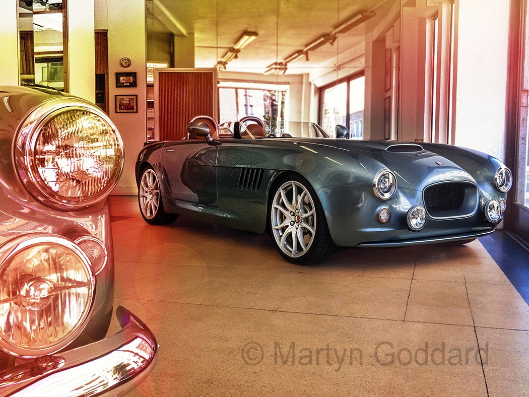 New Bristol Bullet speedster in the Bristol Show room in London