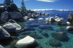 Rock pool in Lake Tahoe California.