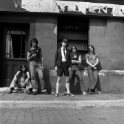 AC/DC first photo shoot in UK July 1976